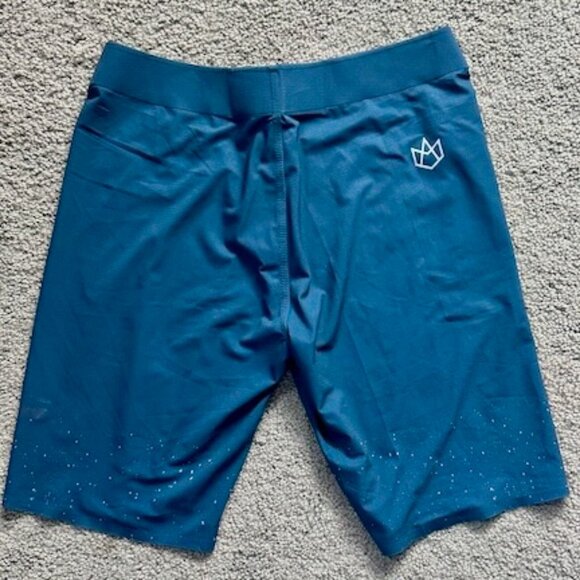 Manera Stay Salty Squareflex Boardshorts - blue with white speckles-Size 30 NWOT - Picture 6 of 7